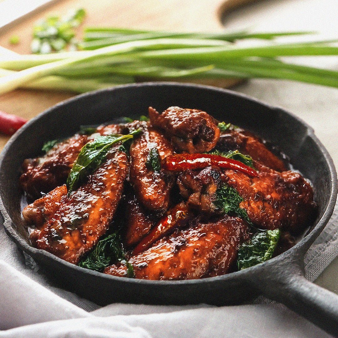 Three Cup Chicken Wings - WowzaBox | UK's No.1 Asian Meal kits