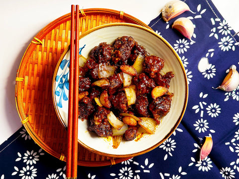 Tianjin Black Pepper Beef with Golden Garlic - WowzaBox ｜ UK's No.1 Asian Meal kits